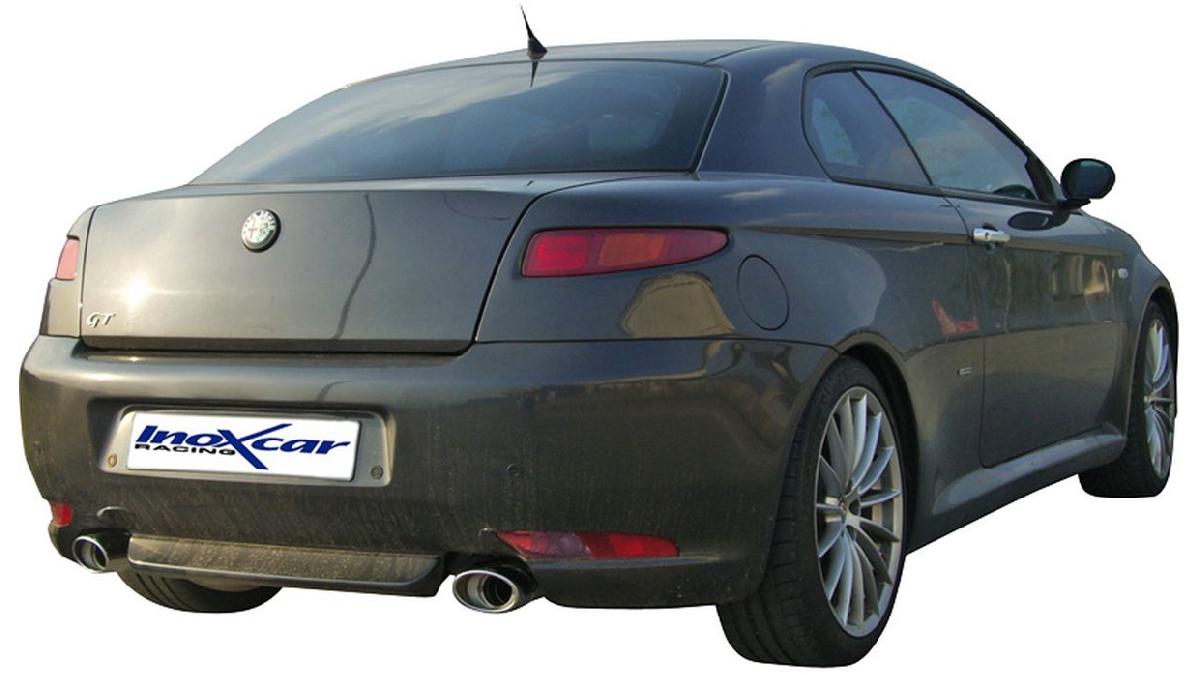 100%25+Inox+%C3%89chappement+Double+sur+mesure+pour+Alfa+Romeo+GT+1.9+MJET+2004-+Droite%2FGauche+120x80mm